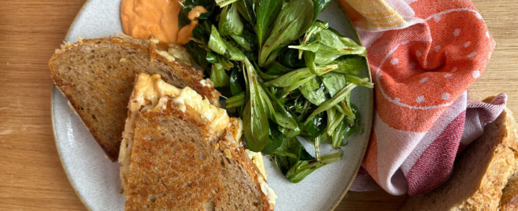 Kimchi Grilled Cheese Sandwich