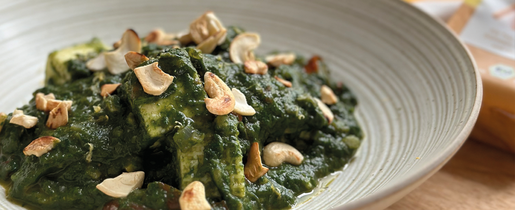 Spinat-Curry: Palak Paneer