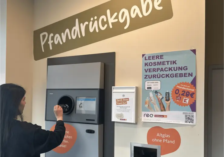 Pfandautomat im VollCorner Schwanthalerhöhe