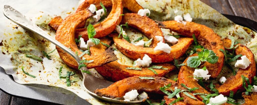 Kürbis aus dem Ofen