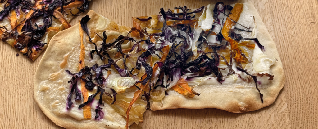 Veganer Flammkuchen